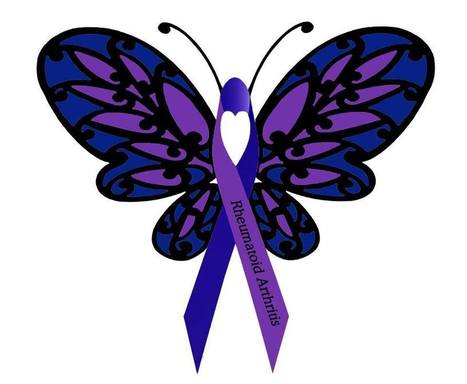 Rheumatoid Arthritis Awareness. Please Like and Share Donnee Spencer’s RA Awareness Butterfly.